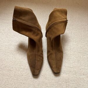 Zara Suede Heeled Boots